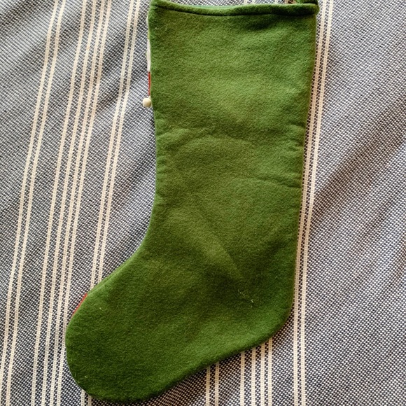 Candy Cane Felt Appliqué Stocking - Picture 3 of 4